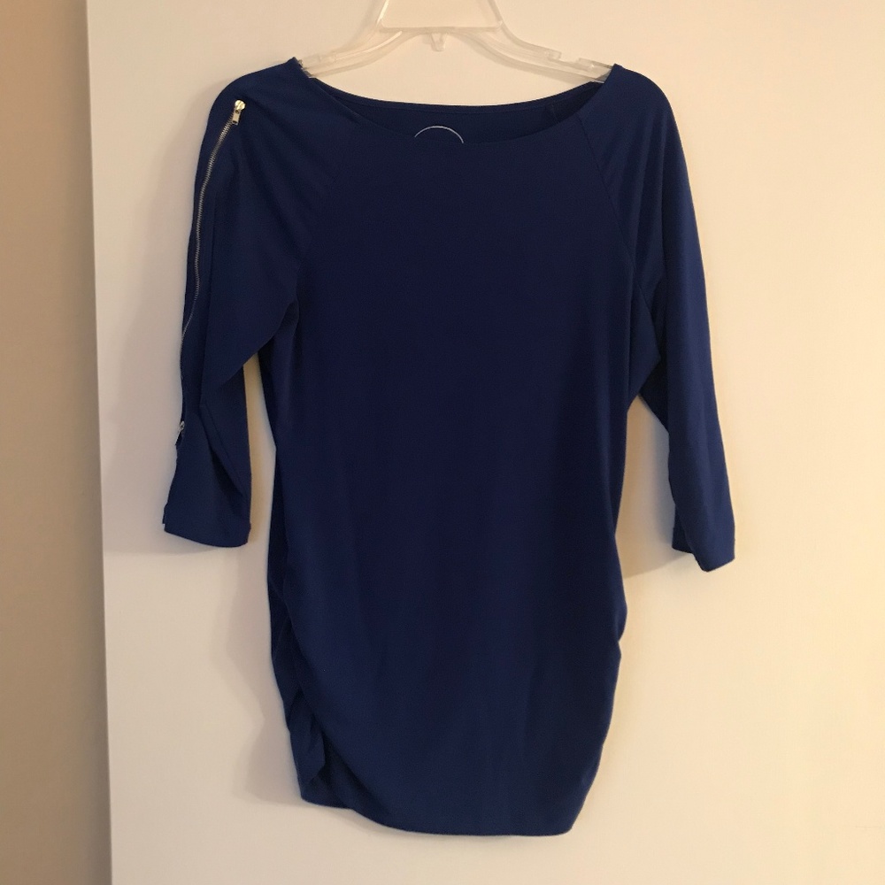 Zipper-Sleeved Shirt - Deep Purple
